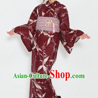 Top Authentic Traditional Japanese Kimonos Kimono Dress Yukata Clothing Robe Garment Complete Set for Women Ladies Girls
