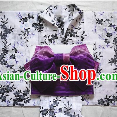 Traditional Japanese Kimono Fashion Furisode Yukata Clothing Robe Dress online Complete Set for Women