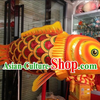 Chinese New Year Festival Celebration Super Big LED Lights Holding Fish Carp Parade Props