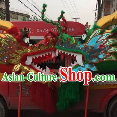 LED Lights Chinese Spring Festival Big Display or Play Handmade Dragon Head