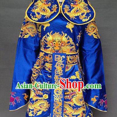 Ancient Chinese Embroidered Dragon Prince Costumes for Men