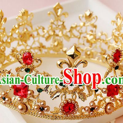 Romantic Bridal Princess Royal Crown Hair Accessories Hair Jewelry