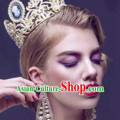 Romantic Bridal Princess Royal Crown Hair Accessories Hair Jewelry