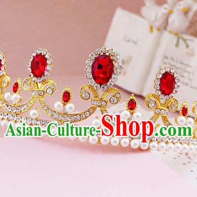 Romantic Bridal Princess Royal Crown Hair Accessories Hair Jewelry Headwear