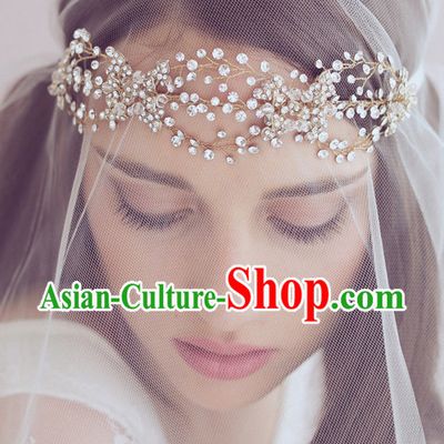 Romantic Bridal Princess Royal Crown Hair Accessories Hair Jewelry Headwear