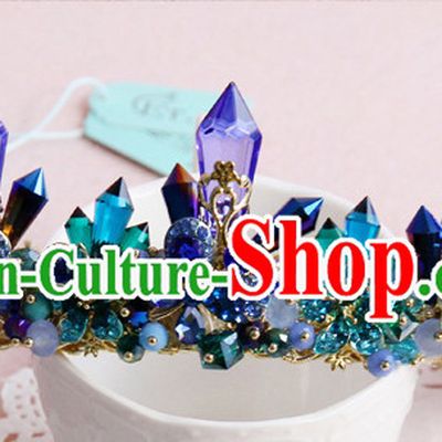 Romantic Bridal Princess Royal Crown Hair Accessories Hair Jewelry Headwear