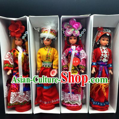 56 Minorities Silk Figurines Collections Complete Set
