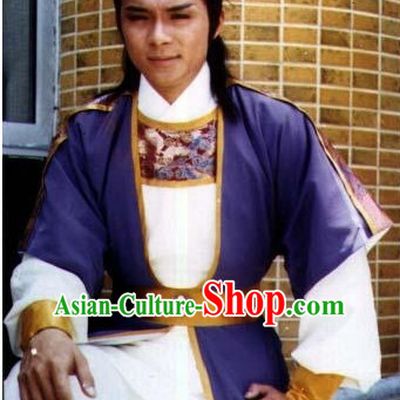 TVB Film New Adventures Chor Lau Heung Knight Hero Costumes Complete Set for Men