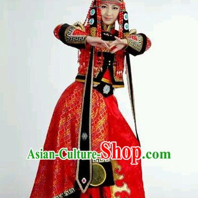 Mongolian Princess Clothing and Hat Complete Set for Women