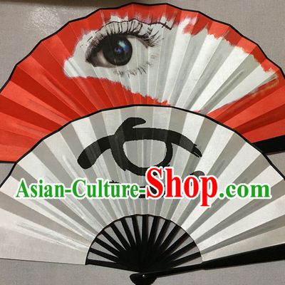 South Korea Style Two Sides Silk Dance Fan