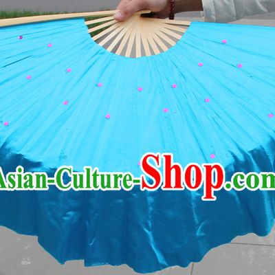 Traditional Chinese Blue Dance Fan