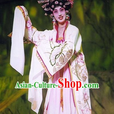 Chinese Ancient Opera Tang Dynasty Empress Stage Costumes and Hair Accessories Complete Set