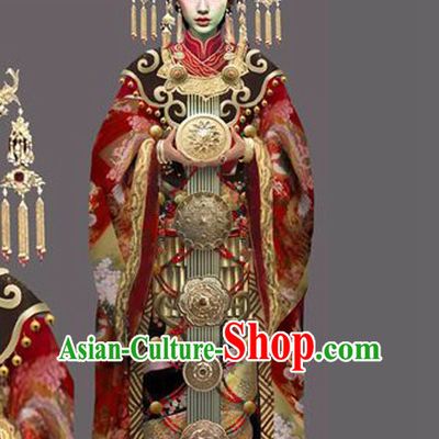 Chinese Ancient Imperial Empress Stage Costumes