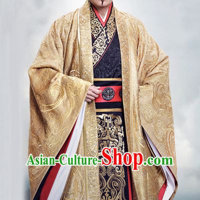 Ancient Chinese Emperor Royal Dresses Imperial Robe Clothes Complete Set
