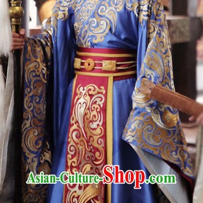 Ancient Chinese Emperor Royal Dresses Imperial Prince Robe Clothes Complete Set