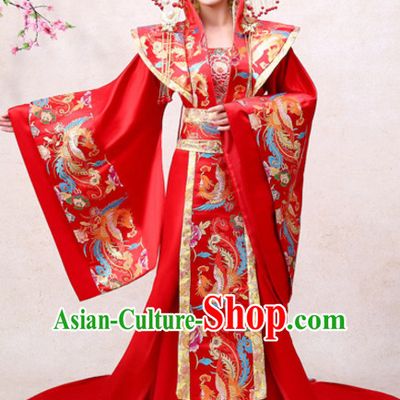 Ancient Chinese Empress Royal Dresses Imperial Robe Clothes Complete Set