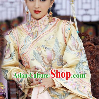 Qing Dynasty Chinese Empress Royal Dresses Imperial Robe Clothes