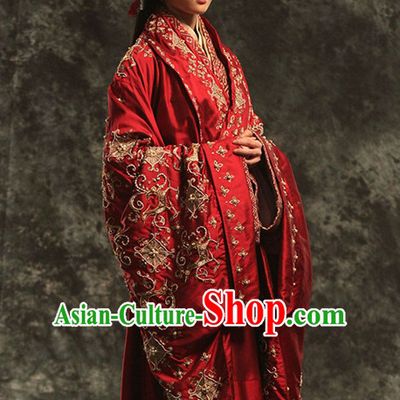Empress Embroidered Wedding Suits Dresses Imperial Robe Clothes Set