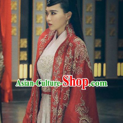 Ancient Chinese Imperial Embroidered Empress Royal Clothing Complete Set