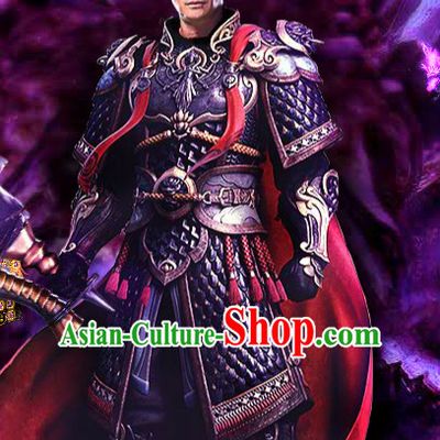 Chinese Ancient General Armor Clothing Complete Set for Men