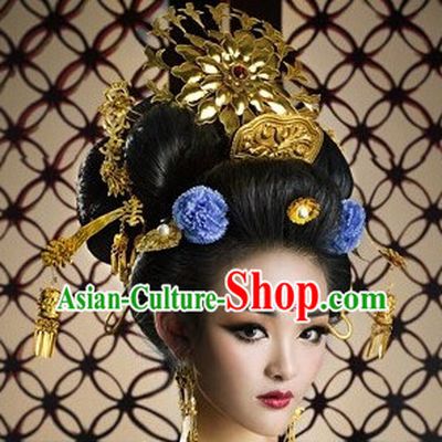 Wu Zetian Female Emperor Headpieces Hair Accessories Set