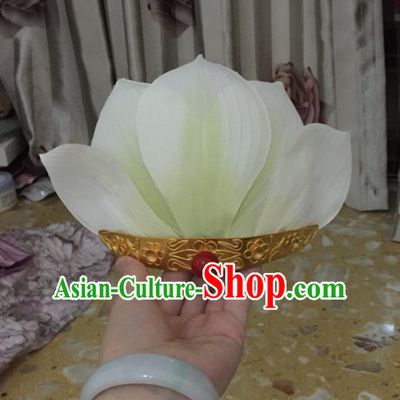 Tang Dynasty Female Lotus Crown Headpieces Hair Accessories Set