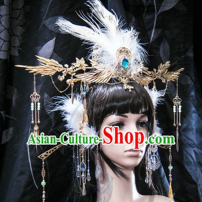 Tang Dynasty Emperor Crown Headpieces Hair Accessories Set