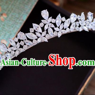 Traditional Jewelry Accessories Princess Bride Royal Crown Wedding Hair Accessories Baroco Style Headwear for Women