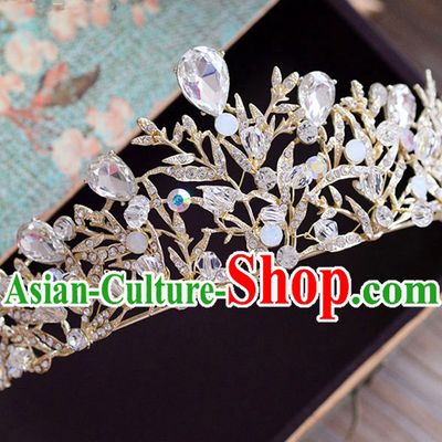Traditional Jewelry Accessories, Princess Bride Royal Crown, Wedding Hair Accessories, Baroco Style Headwear for Women