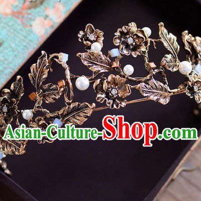 Traditional Jewelry Accessories, Princess Bride Royal Crown, Wedding Hair Accessories, Baroco Style Headwear for Women