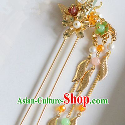 Chinese Ancient Style Hair Jewelry Accessories, Hairpins, Princess Hanfu Xiuhe Suit Wedding Bride Hair Accessories for Women
