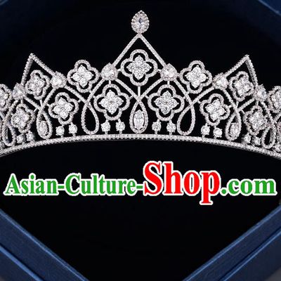 Traditional Jewelry Accessories, Princess Bride Royal Crown, Wedding Hair Accessories, Baroco Style Crystal Headwear for Women