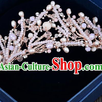 Traditional Jewelry Accessories, Princess Bride Royal Crown, Wedding Hair Accessories, Baroco Style Crystal Headwear for Women