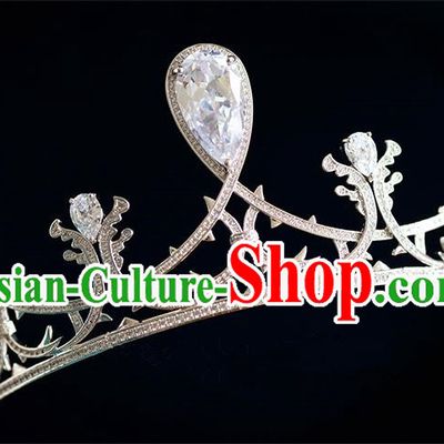 Traditional Jewelry Accessories, Princess Bride Royal Crown, Wedding Hair Accessories, Baroco Style Crystal Headwear for Women