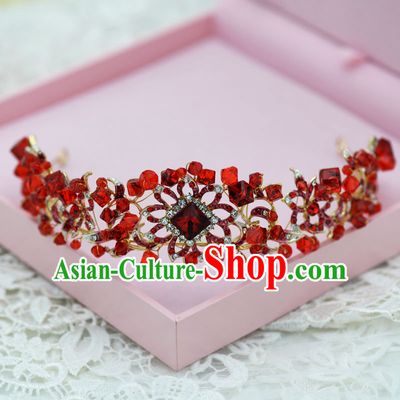 Traditional Jewelry Accessories, Princess Bride Royal Crown, Wedding Hair Accessories, Baroco Style Crystal Headwear for Women