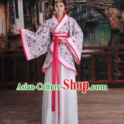 Ancient Chinese Palace Empress Costumes Complete Set, Han Dynasty Ancient Palace Wedding Princess Hanfu Dress Suits For Women