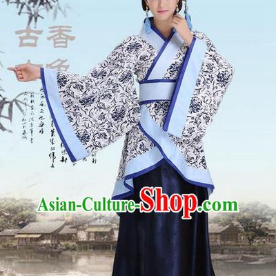Ancient Chinese Palace Empress Costumes Complete Set, Han Dynasty, Ancient Palace Princess Hanfu Dress Suits For Women