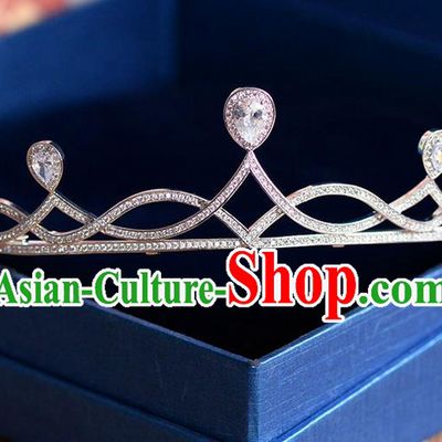 Traditional Jewelry Accessories, Princess Bride Royal Crown, Wedding Hair Accessories, Baroco Style Crystal Headwear for Women