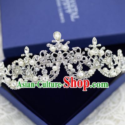 Traditional Jewelry Accessories, Princess Bride Royal Crown, Wedding Hair Accessories, Baroco Style Crystal Headwear for Women