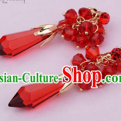 Traditional Jewelry Accessories, Princess Bride Earring, Wedding Accessories, Baroco Style Crystal Earrings for Women