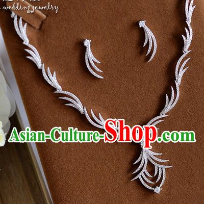 Traditional Jewelry Accessories, Princess Bride Earrings, Wedding Accessories, Baroco Style Crystal Necklace for Women