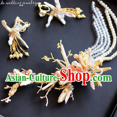 Traditional Jewelry Accessories, Princess Bride Wedding Hair Accessories, Baroco Style Headwear Set for Women