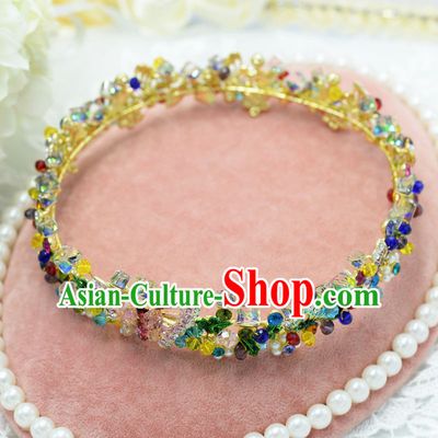 Traditional Jewelry Accessories, Princess Bride Wedding Hair Accessories, Baroco Style Flowers Headwear for Women