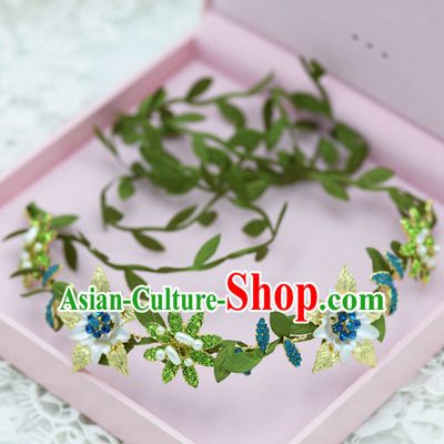 Traditional Jewelry Accessories, Princess Bride Wedding Hair Accessories, Baroco Style Flowers Headwear for Women