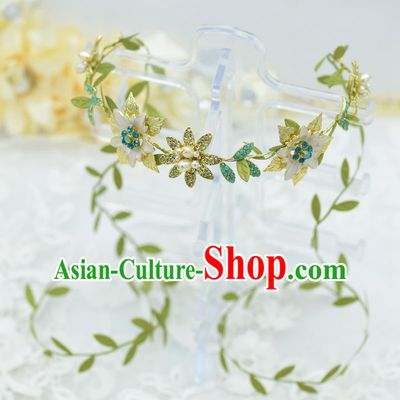 Traditional Jewelry Accessories, Princess Bride Wedding Hair Accessories, Baroco Style Flowers Headwear for Women