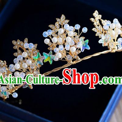 Traditional Jewelry Accessories, Princess Bride Royal Crown, Wedding Hair Accessories, Baroco Style Crystal Headwear for Women
