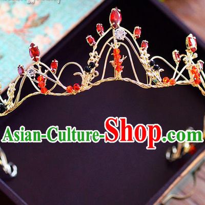 Traditional Jewelry Accessories, Princess Bride Royal Crown, Wedding Hair Accessories, Baroco Style Headwear for Women