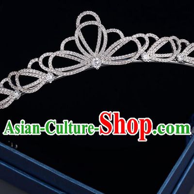 Traditional Jewelry Accessories, Princess Bride Royal Crown, Wedding Hair Accessories, Baroco Style Lace Crystal Headwear for Women