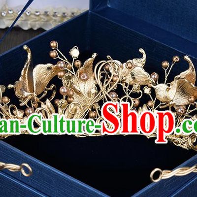 Traditional Jewelry Accessories, Princess Bride Royal Crown, Wedding Hair Accessories, Baroco Style Crystal Headwear for Women