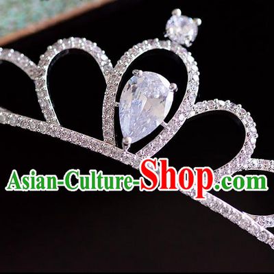 Traditional Jewelry Accessories, Palace Princess Bride Royal Crown, Wedding Hair Accessories, Baroco Style Crystal Headwear for Women
